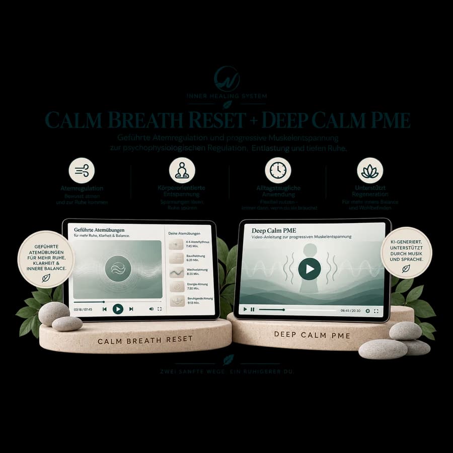 Mockup von Calm Breath Reset und Deep Calm PME