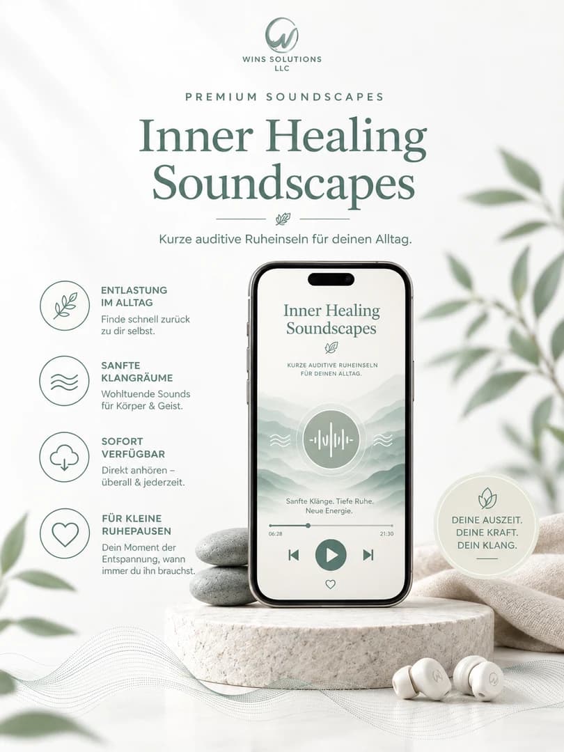 Mockup der Inner Healing Soundscapes